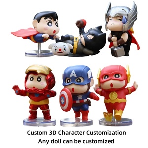 <span class=keywords><strong>Pop</strong></span> Culture Anime Mini Figure US Captain America <span class=keywords><strong>Thor</strong></span> Cosplay Poupée Adulte Boîte Aveugle Décoration De Table Fabrication Services - Product Image 2