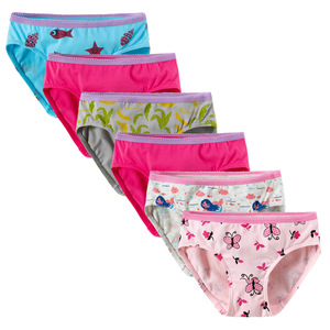 Venditore caldo biancheria intima per bambini per bambine intimo in cotone solido comodo cartone animato traspirante boxer per bambine - Product Image 4