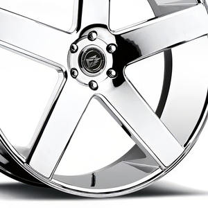 Rines Forjados de Aleación de Aluminio de 5 Radios, Personalizados, Plateados, Cromados, 5x114.3, 5x120, 5x130, <span class=keywords><strong>18</strong></span>, 20, 22, 26 Pulgadas - Product Image 2