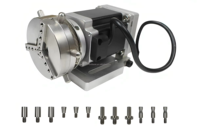 Machine de marquage laser UV rotative pour fibres optiques avec mandrin rotatif pour anneaux et rouleaux