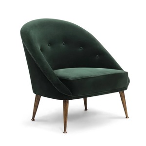 <span class=keywords><strong>Fauteuil</strong></span> élégant en velours <span class=keywords><strong>rose</strong></span> foncé, <span class=keywords><strong>fauteuil</strong></span> contemporain avec base en métal doré pour la décoration de la maison - Product Image 4