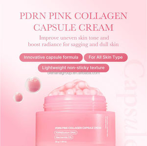 Crema en Cápsulas TXA Niacinamida Vitamina C Profunda Salmón Rosa PDRN Boba Cream Hidratante Clarificante Set de Cuidado Facial Coreano - Product Image 4