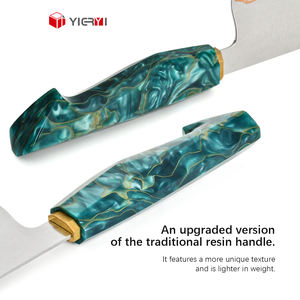 <span class=keywords><strong>Couteaux</strong></span> De Cuisine 55 Couches Cuivre Damas Couteau De Chef Japonais 8 "Moderne V10 Couteau De Chef De Cuisine En Acier Avec Manche En Laiton Résine - Product Image 4