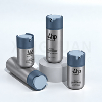 Bouteilles à pompe sans air XINGYUAN avec buse angulaire, contenants cosmétiques sous vide personnalisés pour mini-lotions, emballages de voyage pour émulsions