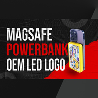 Momo 2423 10000mAh Plastik ABS Power Bank Portabel Pengisian Cepat 5W/10W/15W Input Nirkabel Micro USB
