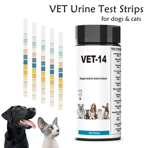 Venta caliente 10-14 parámetros tiras de prueba de orina <span class=keywords><strong>para</strong></span> gatos y perros, varilla de medición de orina <span class=keywords><strong>para</strong></span> mascotas - Product Image 4