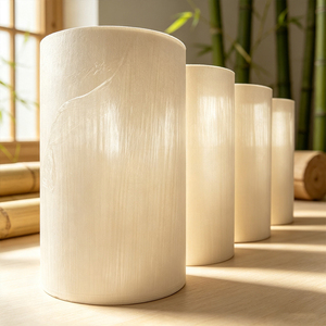 Sustainable Eco Friendly Virgin Bamboo Natural Tissue Jumbo Roll Raw Paper for Kitchen Towel & Napkin Production