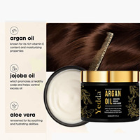 Masker rambut minyak Argan 300G, untuk rambut keriting rusak melembabkan mengembalikan Logo jenis krim
