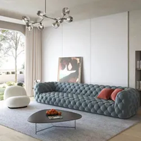 Ensemble de canapés en tissu velours au design moderne et simpliste de luxe pour la maison ou le mariage