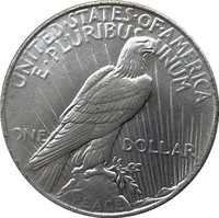 Réplique US Old Liberty Coin1922 Silver Peace Dollar US Mint Uncirculated Brass Non Magnetic