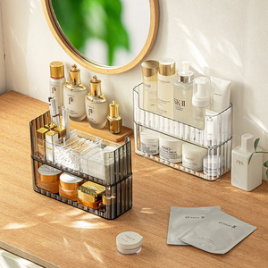 Desktop Cosmetic Storage <b>Box</b> Transparent Stackable Organizer For <b>Makeup</b> And Skincare Items - Product Image 1
