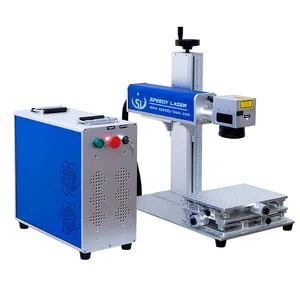 Portable auto parts fiber laser marking machine 50W 60W knife fiber laser marker metal deep engraving laser machine for sale