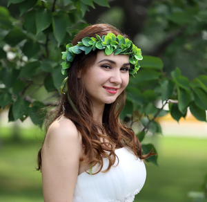 พวงมาลัยผ้าไหมลายต้นสน Norfolk สำหรับวันฮาโลวีนงานรับปริญญาการตกแต่งบ้านให้เป็นมิตรต่อสิ่งแวดล้อม - Product Image 4