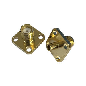 Conector Coaxial SMA-KFB2 de Alto Rendimiento, Conector Hembra SMA de Cobre Chapado en Oro con Brida para Cable RG405 - Product Image 3