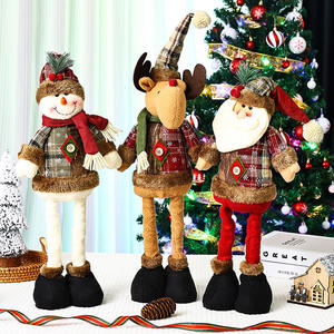 عيد الميلاد ثلج الأيائل أرجل طويلة دمية شجرة عيد الميلاد زخرفة عيد الميلاد لعبة أفخم الديكور دمية محبوك - Product Image 3