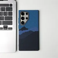 Coque de téléphone ultra-fine en carbone avec texture en relief pour Samsung Galaxy S25 S24 S23 Ultra, compatible avec la charge sans fil, protection intégrale