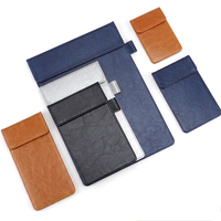 Porte-documents magnétique vintage en cuir PU format lettre, personnalisable, vente en gros, usine OEM
