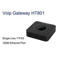 HT801 — téléphone analogique de haute qualité facile à utiliser, appareil équipé d'un Port fx-s unique, passerelle Voip, HT801