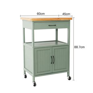 Nouveau <span class=keywords><strong>design</strong></span> de chariot de service mobile pour le stockage des aliments chariots en bois pour îlots de cuisine - Product Image 4