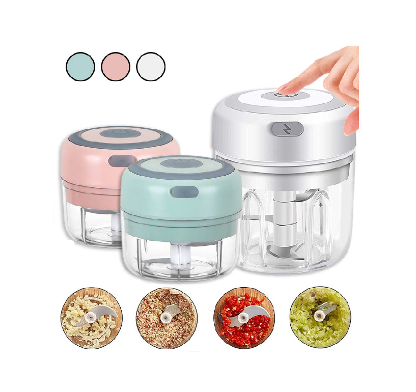 100 мл мини-USB Беспроводная электрическая чеснокодавка измельчитель Мясорубка измельчитель овощи Чили мясо кухонный комбайн измельчитель