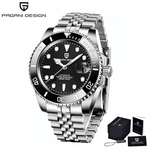 Montre mécanique automatique sport pour homme Pagani Design 2025 PD-1661 8215 Japon Acier inoxydable 10 bars de résistance à l'eau Saphir - Product Image 3