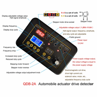 Testeur d'actionneurs automobiles QDB-2A 12V 24V avec écran LCD et réglage de la fréquence et du cycle de travail pour le test des moteurs pas à pas et des électrovannes