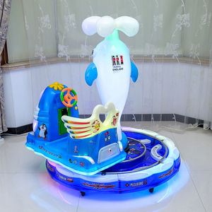Electric Coin Track Train <b>Swinging</b> Machine Rotating Circle Toy Car Commercial Music Game Machine - Product Image 4