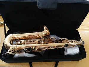 Mejor Venta <span class=keywords><strong>de</strong></span> alta calidad Personalizado <span class=keywords><strong>tipo</strong></span> Z Estilo japonés saxofón alto Laca dorada Saxofón alto Eb con tecla alta F # () - Product Image 4