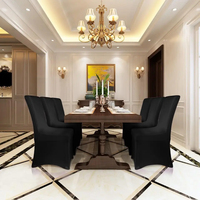 Housse de chaise de mariage en spandex extensible, housse de protection durable et réutilisable, restaurant, banquet, hôtel, salle à manger, fête, universelle, légère