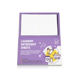 Détergent à lessive écologique en papier, comme des capsules de lessive, formule douce de haute qualité, feuilles de savon à lessive - Product Image 1