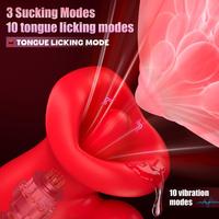Silicone étanche 10 Vibration 3 Sucer 10 Lécher vibrateur sex toys pour femme Gode Vibrateur pour Femmes Anal Perles godemichet anal %