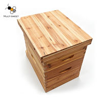 En stock, boîte à abeilles en bois de sapin naturel, ruche Langstroth, joint en queue d'aronde, boîte d'apiculture, prix en gros