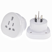 Adaptateur de voyage avec approbation SAA, Royaume-Uni, États-Unis vers Australie (AU), 10A, conducteur en cuivre, 230V, prise PC, Royaume-Uni, prise personnalisable