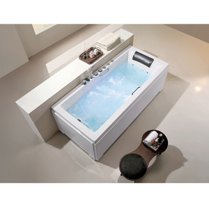 Vasca da Bagno Turca Relax per Una Persona, Mini Vasche da Bagno per Interni, Vasca Rettangolare Autoportante in Acrilico per il Bagno - Product Image 1