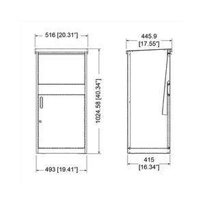 हरे धातु लॉकर मेलबॉक्स पार्सल ड्रॉप बॉक्स आउटडोर स्टेनलेस स्टील लेटरबॉक्स दरवाजे के ड्रॉप बॉक्स के माध्यम से - Product Image 6