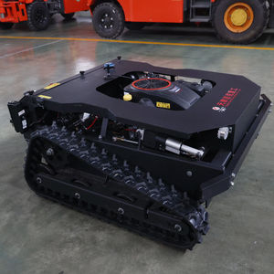 Cortacésped Robótico Industrial a Gasolina con Control Remoto - Podadora de Césped Hidráulica con Orugas y Caja Recolectora, Certificación CE, Todo Terreno - Product Image 6