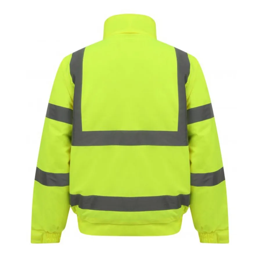 Hi Vis jaket konstruksi reflektif ANSI kelas 3 jaket keselamatan kerja tahan air