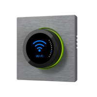 1.46 inç TFT Ekranlı, Akıllı Çevirmeli Düğmeli Termostat, Sesli Uygulama Kontrolü, Wi-Fi, Ev, Otel, Garaj Kullanımı için Elektrikli