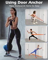Set de Bandas de Resistencia de Látex Zakerda para Asistencia en Dominadas y Entrenamiento de Fuerza, Yoga y Ejercicio en Gimnasio o Casa