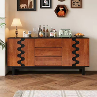Meuble de rangement moderne en bois massif de chêne, commode à tiroirs, utilisation hôtelière, meuble TV et buffet, grande capacité, ameublement pour la maison