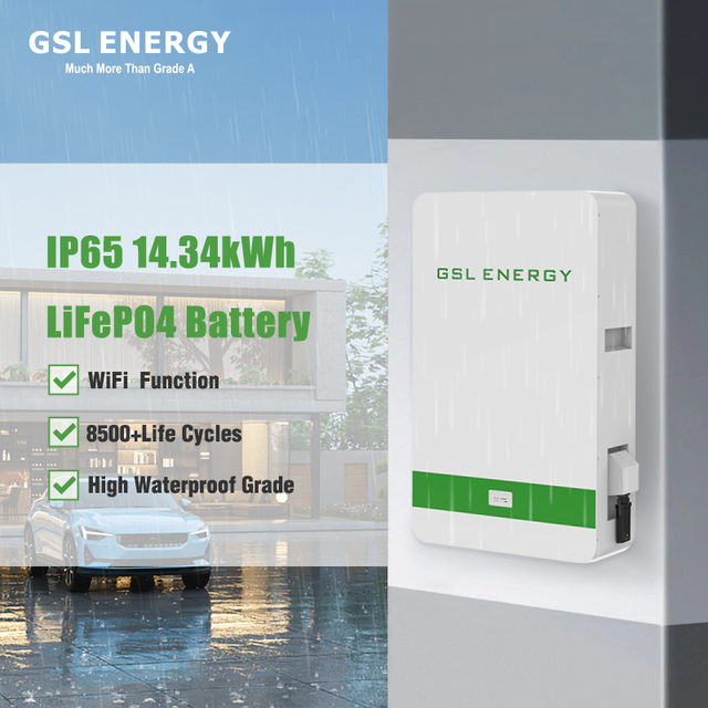 GSL ENERGY CE UN38.3 Certified Power Wall 10kWh Solar Battery 8500 Cycles Leading Supplier Energy Storage System Solar Energy