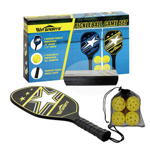 Juego de Palas de Pickleball Portátiles de Fibra de Vidrio, Pickleball de Madera Contrachapada para Niños y Adultos - Product Image 4