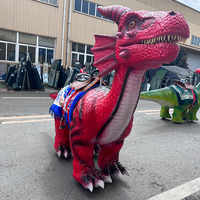 Manège de dinosaures animatroniques électriques pour parcs d'attractions, usage intérieur/extérieur, centres commerciaux, en acier étanche, directement de l'usine