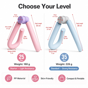 25/35/45LBS <strong>Thigh</strong> <strong>Master</strong> Inner <strong>Thigh</strong> Exerciser Durable Multi-functional Portable Pelvic Floor Trainer Leg Arm Butt Workout Home - Product Image 4