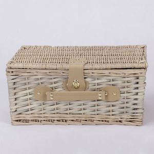 Chine Usine En <span class=keywords><strong>Osier</strong></span> De Saule Bon Marché Pliant Pique-Nique Panier Ensemble - Product Image 1