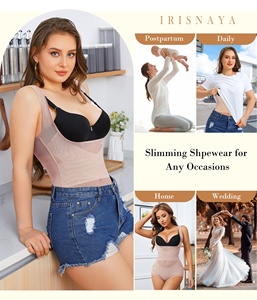 Body moldeador de malla de busto abierto <span class=keywords><strong>para</strong></span> mujer, entrenador de cintura con Control de barriga, <span class=keywords><strong>bragas</strong></span> levantadoras de glúteos, moldeador de Cuerpo Adelgazante - Product Image 6