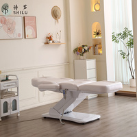 Table de massage électrique pliable et réglable en hauteur ShiLu, en cuir PU, pour salon de beauté moderne, hôtel, barbier, chiropratique, spa, soins du visage