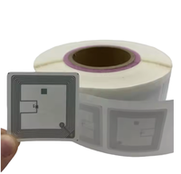 Mini Etiqueta inteligente RFID de 13,56 MHz, etiqueta adhesiva de rollo de papel compatible con comunicación NFC para seguimiento de libros de biblioteca HF
