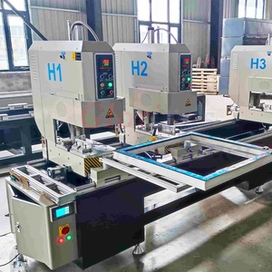 Machine à souder sans soudure de type H à <span class=keywords><strong>double</strong></span> tête avec moteur PLC haute précision pour le soudage des cadres de portes et fenêtres en <span class=keywords><strong>PVC</strong></span>/UPVC - Product Image 3