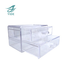 Luckyide — souhait sac de rangement pour maquillage, bureau Transparent, ensemble organisateur de cosmétiques et de beauté, blanc clair, avec tiroirs de rangement